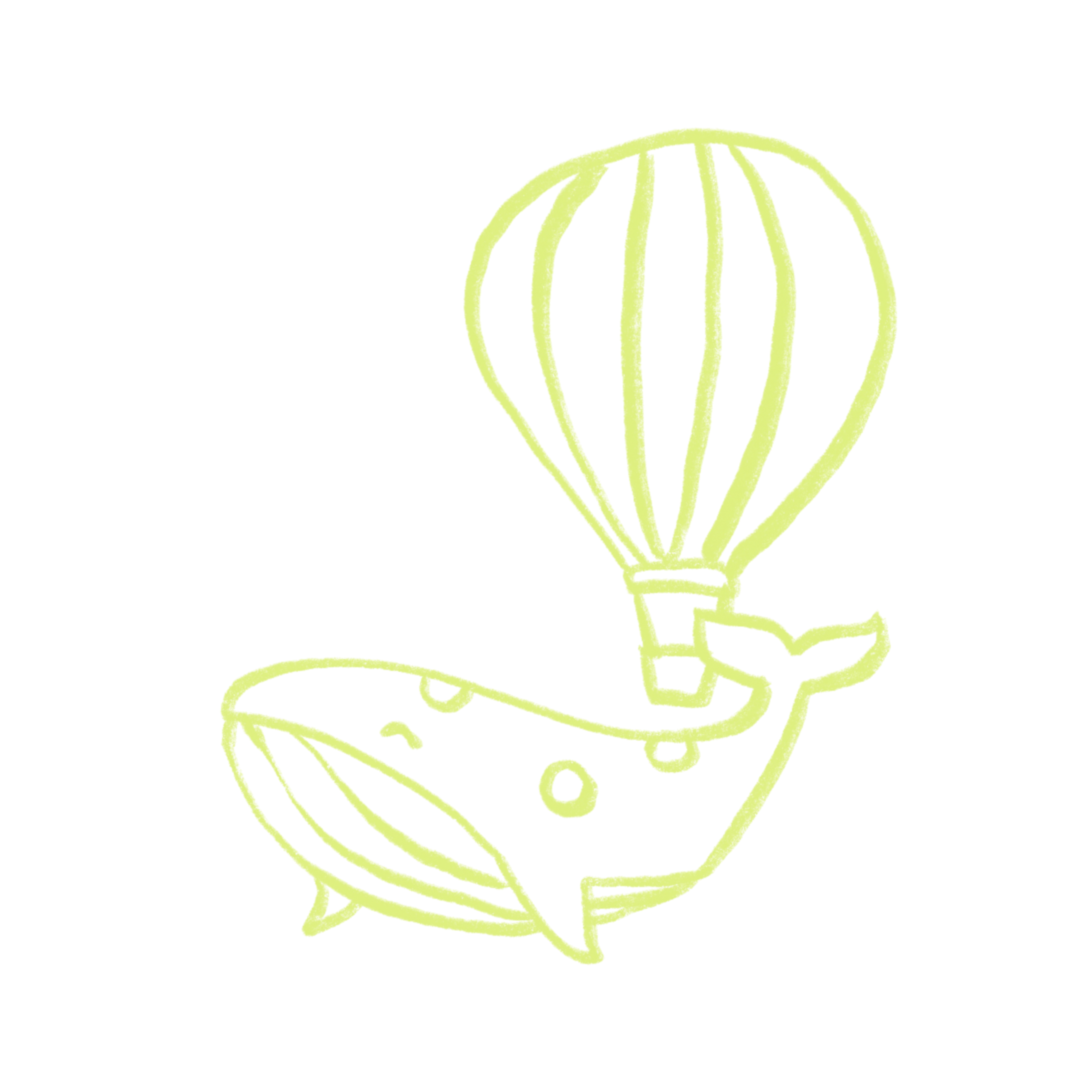 Whale and Hot Air Balloon